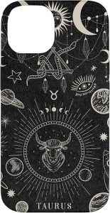 Galaxy Zodiac Sign Astrological Celestial Aesthetic Taurus Case for iPhone 14 - Taurus Phone Case for men