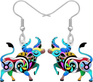 LONYOO - Taurus Earrings for men
