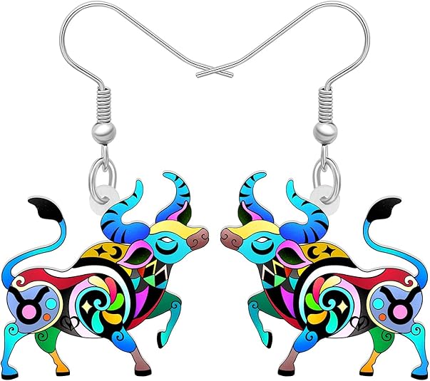 LONYOO - Taurus Earrings for men