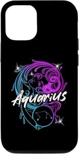 iPhone 14 Zodiac Sign Aquarius Beautiful Girl Born In February January Case - Aquarius Phone Case for men