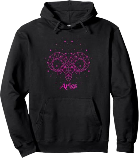 Aries the Ram Zodiac Sign Stars Constellation Tee Pullover Hoodie - Aries Hoodie for men
