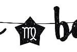 Virgo Baddie Banner, Virgo Happy Birthday Decor, 12 Constellation Zodiac Virgo Themed Birthday Party Decorations for Boys and Girls - Black Glitter - Virgo Poster for men