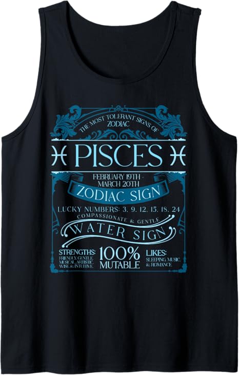 Pisces Zodiac Sign Water Elements Quotes - Pisces T-Shirt for men