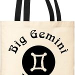 Big Zodiac Energy Choose Your Zodiac Sign Small Canvas Tote Bag - Gemini Canvas for men