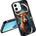Phone Case Cover Compatible with iPhone SE 7 8 X XR 11 12 13 14 Plus Mini Pro Max Silicone Style Shockproof - Star Signs Stars Moon Universe Taurus - Taurus Phone Case for men