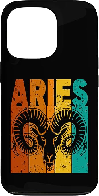 iPhone 13 Pro Retro - Zodiac Sign Aries Case - Aries Phone Case for men