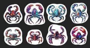 Scorpio Stickers, Set of 24 Stickers, Astrology Stickers, Waterproof Sticker, Journal Sticker, Die Cut Stickers. Zodiac Stickers, Celestial Stickers, (Matte, 1.5) (Holographic, 3.5) (Glossy, 3.5) - Scorpio Sticker for men