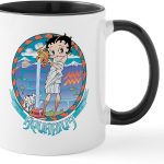 CafePress Betty Boop Zodiac Sign Aquarius 11 Oz Ceramic Mug 11 oz (325 ml) Ceramic Coffee Mug - Aquarius Mug for men
