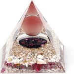 Unique Handmade Constellation Positive Energy Orgonite Pyramid Decoration Scorpio Cat's Eye Stone Crystal Pyramid Ornaments for Office/Living Room/Bedroom/Yoga(Scorpio) - Scorpio Products for men