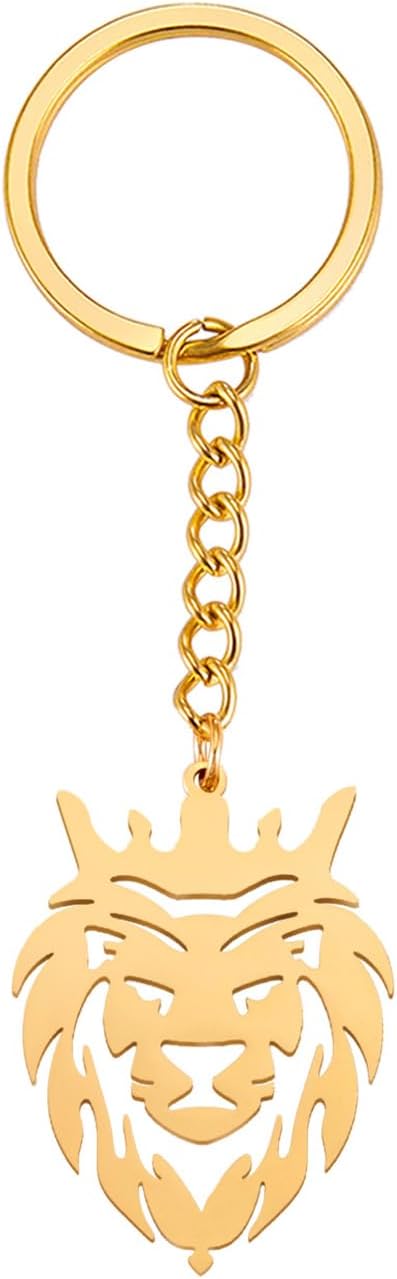 EUEAVAN - Leo Keychain for men