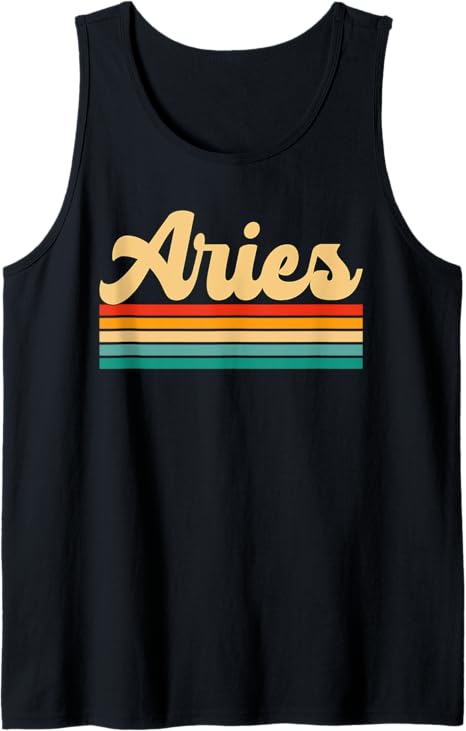 Aries Zodiac Sign Tank Top - Aries T-Shirt for men
