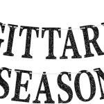 Sagittarius Season Banner, Big Sagittarius Energy Bunting Sign, 12 Constellation Theme Happy Birthday November/December Horoscope Birthday Party Decorations Supplies, Black Glitter - Sagittarius Home Decor for men