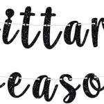 Sagittarius Season Banner, Happy Birthday Sagittarius Bunting Sign, Big Sagittarius Energy, 12 Zodiac Constellation Theme Birthday Party Decoration Supplies, Black Glitter - Sagittarius Home Decor for men