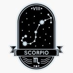 Scorpio Constellation Sticker Bumper Sticker Vinyl Decal 5" - Scorpio Sticker for men
