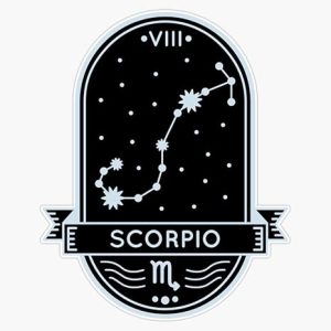 Scorpio Constellation Sticker Bumper Sticker Vinyl Decal 5" - Scorpio Sticker for men