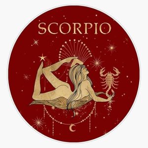 Scorpio Zodiac Woman Sticker Bumper Sticker Vinyl Decal 5" - Scorpio Sticker for men