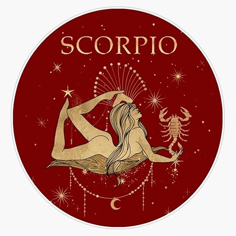 Scorpio Zodiac Woman Sticker Bumper Sticker Vinyl Decal 5" - Scorpio Sticker for men
