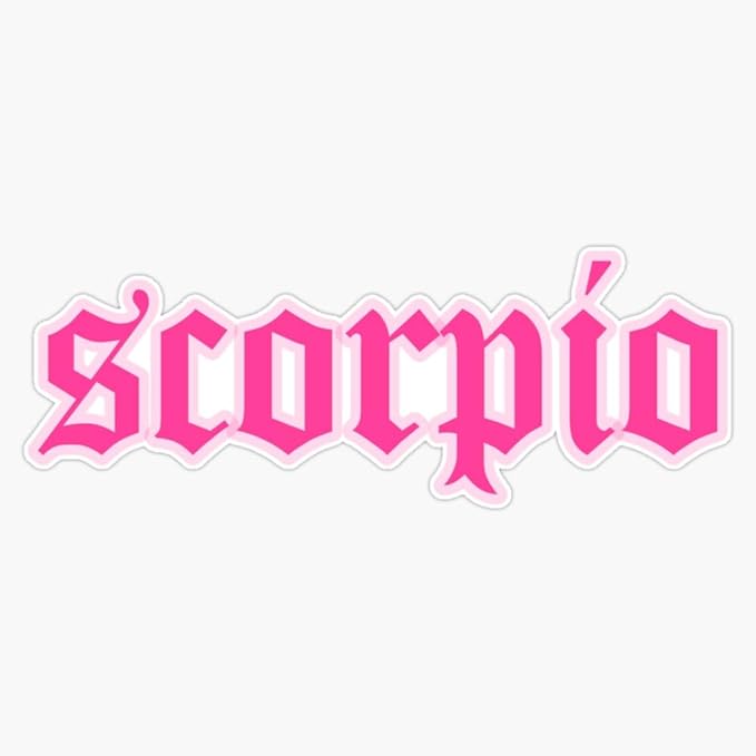 Scorpio Sticker Vinyl Waterproof Sticker Decal Car Laptop Wall Window Bumper Sticker 5" - Scorpio Sticker for men