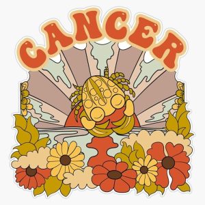 Cancer Zodiac Sticker Vinyl Waterproof Sticker Decal Car Laptop Wall Window Bumper Sticker 5" - Cancer Car Accessories for men