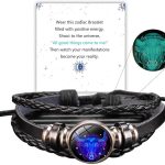 ZMANYIJEW Zodiac Soul Bracelet for Women Handmade Adjustable Twelve Constellations Leather Bracelet Series Manifestation Bracelet for Women and Men - Taurus Products for men