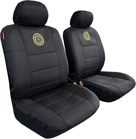 Zodiac Signs Astrology Canvas Seat Covers Front Bucket Universal Fit Heavy Duty Waterproof Auto Automotive Interior Protection for Cars Trucks SUVs - Aquarius Car Seat Cover for men