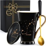 Maustic Scorpio Gifts, Zodiac Sign Astrology Horoscope Constellation Gifts, Birthday Gifts for Women, Men, Best Friend, Sister, Astrology Lover, Scorpio Mug, 12 Oz - Scorpio Products for men