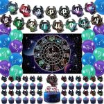 Zodiac Scorpio Party Decorations Zodiac Gifts Scorpio Backdrop Happy Birthday Banner Cake Topper Scorpio Birthday Party Decor - Scorpio Products for men