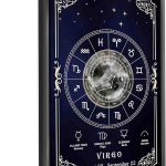 Black Metal Framed Virgo Canvas Wall Art Print Poster Blue Dreamy Sky Unique Tarot Elements Decorations Artwork for Office Bedroom Living Room Decor (16x24 in, Virgo) - Virgo Poster for men