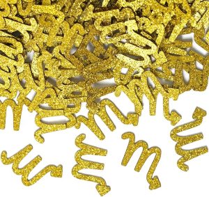 Scorpio Birthday Confetti, Big Scorpio Energy Paper Scatter, 12 Constellation October December Birthday Table Confetti, Horoscope Astrology Birthday Party Decorations Supplies, 200pcs, Gold Glitter - Scorpio Products for men
