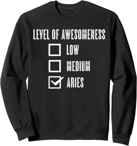 Horoscope Moon Fire Sign Zodiac Aries Stars Ram Astrology Sweatshirt - Aries Sweatshirt for men