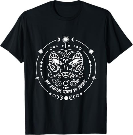 Star Sign Astrological Symbol Zodiac Aries T-Shirt - Aries T-Shirt for men