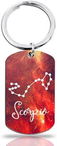 OEHEDOU 12 Constellation Keychain Gift Zodiac Astrology Gifts Birthday Gifts For Women Men Adults Boys Girls Horoscope Lovers - Scorpio Products for men