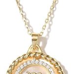 SELENICHAST 14K Gold Dainty Zodiac Necklace for Women,Gold Plated Rotatable 12 Constellation Astrology Necklaces Birthday Jewelry Gifts - Scorpio Products for men