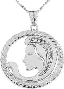 Claddagh Gold - Virgo Necklace for men