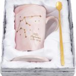 YHRJWN Aquarius Gifts for Women, Aquarius Constellation Coffee Mug, January February Birthday Gifts for Women Zodiac Horoscope lovers, Astrology Gifts for Friends, Mom, Sister, Coworker 14 Oz Pink - Aquarius Mug for men