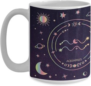 Aquarius mug, zodiac sign mug, Aquarius gift, astrology gift, star sign mug, birthday gift Aquarius, Aquarius coffee cup, horoscope mug - Aquarius Mug for men