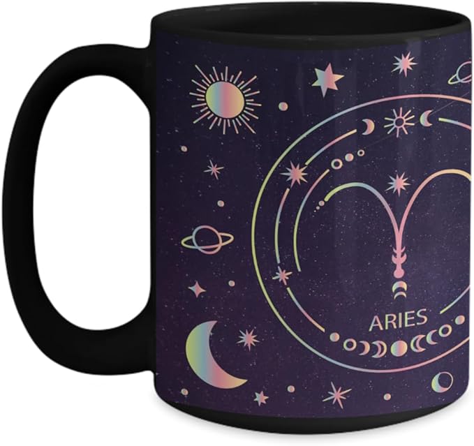 Aries mug, Aries zodiac gift, gift for Aries, astrology mug, birthday gift Aries, star sign mug, Aries coffee cup, horoscope gift - Aries Mug for men