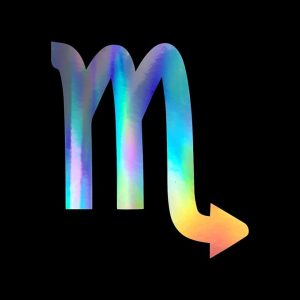 Scorpio Decal Vinyl Sticker Auto Car Truck Wall Laptop | Holographic | 5" x 5.5" - Scorpio Sticker for men