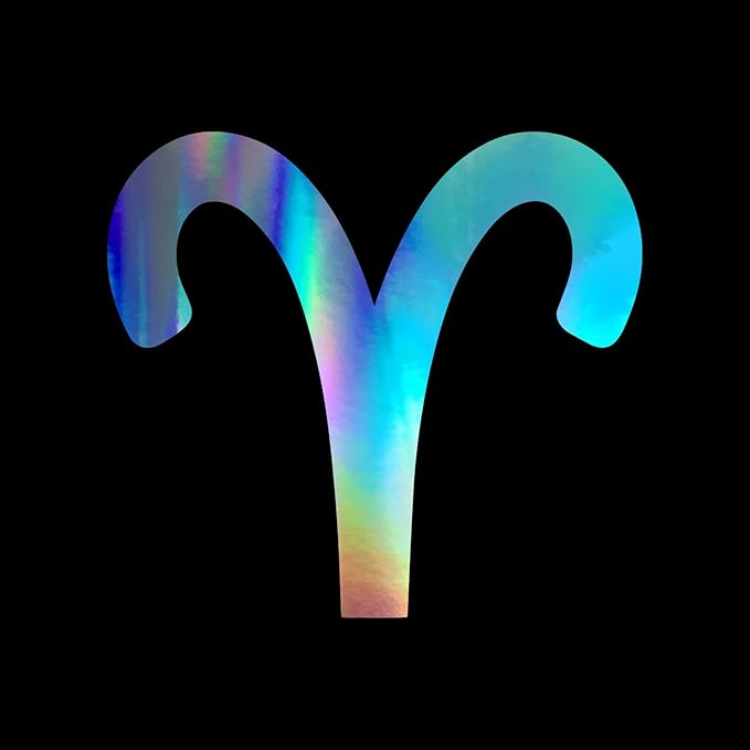 Aries Decal Vinyl Sticker Auto Car Truck Wall Laptop | Holographic | 5.5" x 5" - Aries Sticker for men