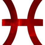 Pisces Decal Vinyl Sticker Auto Car Truck Wall Laptop | Red Holographic | 4" x 5.5" - Pisces Car Accessories for men