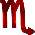 Scorpio Decal Vinyl Sticker Auto Car Truck Wall Laptop | Red Holographic | 5" x 5.5" - Scorpio Sticker for men