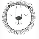 Trademark Fine Art Canvas Wall Art - Lor Muller 'Lion' Wall Art for Living Room, Bedroom, or Office Décor 22 x 32 Inches - Leo Canvas for men