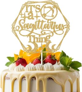 It's a Sagittarius Thing Cake Topper, Big Sagittarius Energy, Sagittarius Cake Decor, 12 Zodiac Constellations Sagittarius Birthday Party Decorations - Sagittarius Home Decor for men
