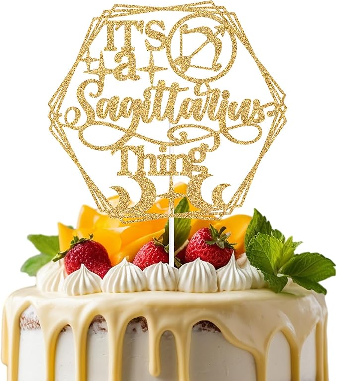 It's a Sagittarius Thing Cake Topper, Big Sagittarius Energy, Sagittarius Cake Decor, 12 Zodiac Constellations Sagittarius Birthday Party Decorations - Sagittarius Home Decor for men