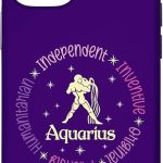 iPhone 14 Zodiac Sign Birthday Aquarius January 20–February 18 Case - Aquarius Phone Case for men