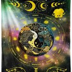 Gemini Zodiac Blanket, 50" x 40" Flannel Stars Astrology Themed Stuffed Vibrant Throw, Soft Nap Throw Blanket for Home Boys Girls Women Horoscope Lovers Gifts - Gemini Blanket for men