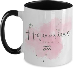 Zodiac Sign Gifts Zodiac Sign Aquarius Coffee and Tea Mug Star Sign Aquarius Definition Cup Horoscope Meaning Of Aquarius - Aquarius Mug for men