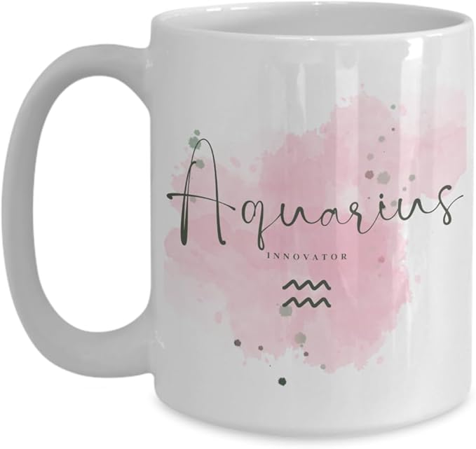 Zodiac Sign Gifts Zodiac Sign Aquarius Coffee and Tea Mug Star Sign Aquarius Definition Cup Horoscope Meaning Of Aquarius - Aquarius Mug for men