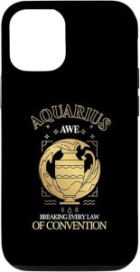 iPhone 13 Pro Aquarius Awe Breaking Every Law Of Connection | Zodiac Sign Case - Aquarius Phone Case for men