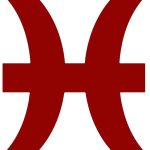 Zodiac Sign Pisces Silhouette 6" Vinyl Sticker Car Decal (6" Red) - Pisces Car Accessories for men